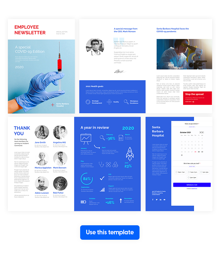 Online Medical Newsletter Template