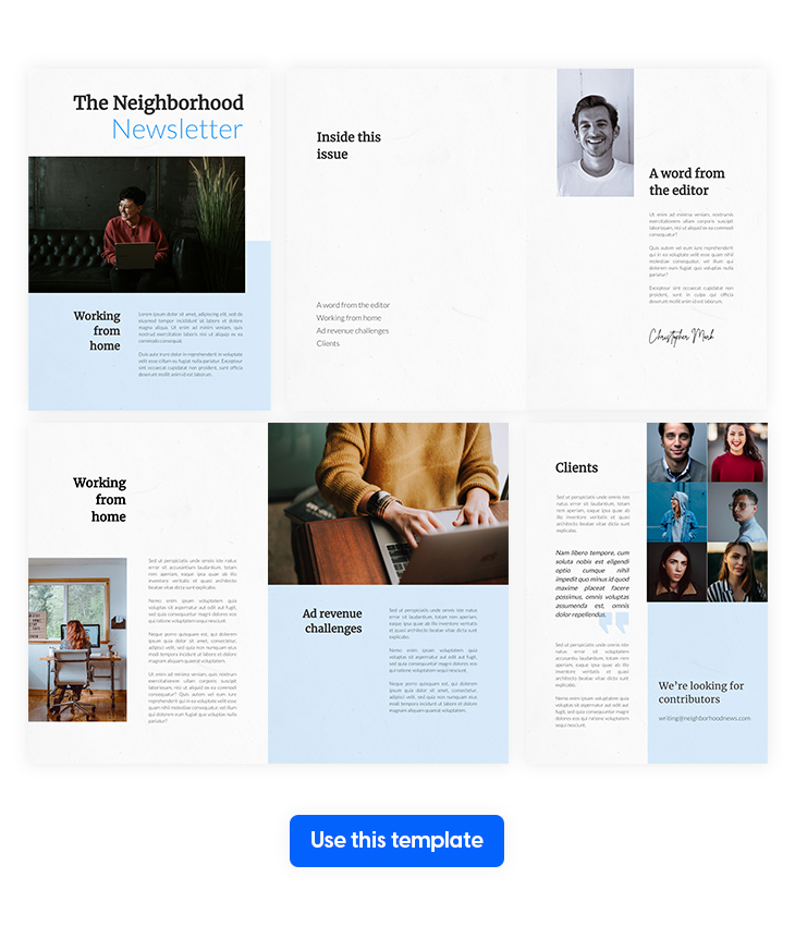 Online Publisher Newsletter Template
