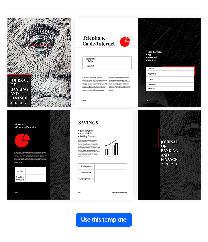 Customizable Journal of Banking & Finance Newsletter