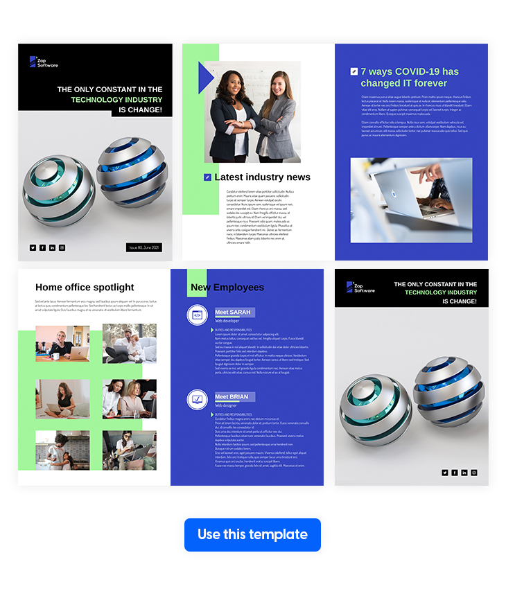 Internal Communication Newsletter Template
