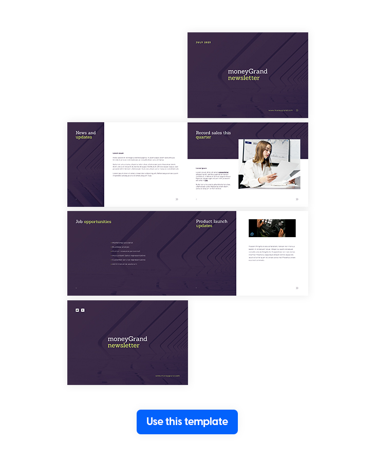 Editable Business Newsletter Template