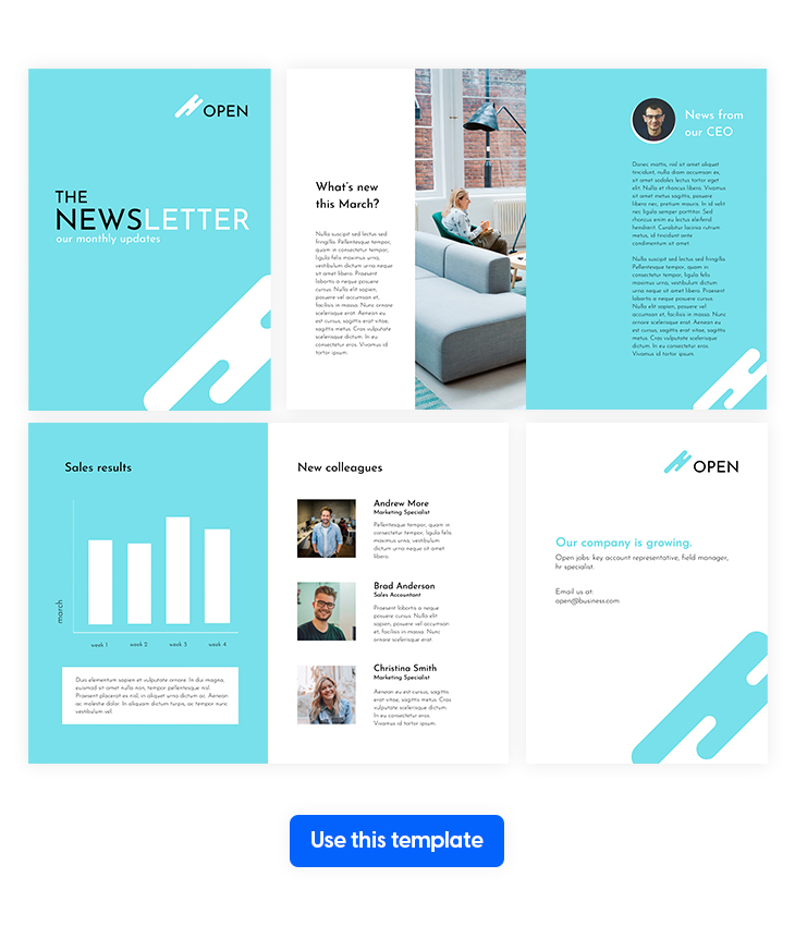 Online Business Newsletter Design