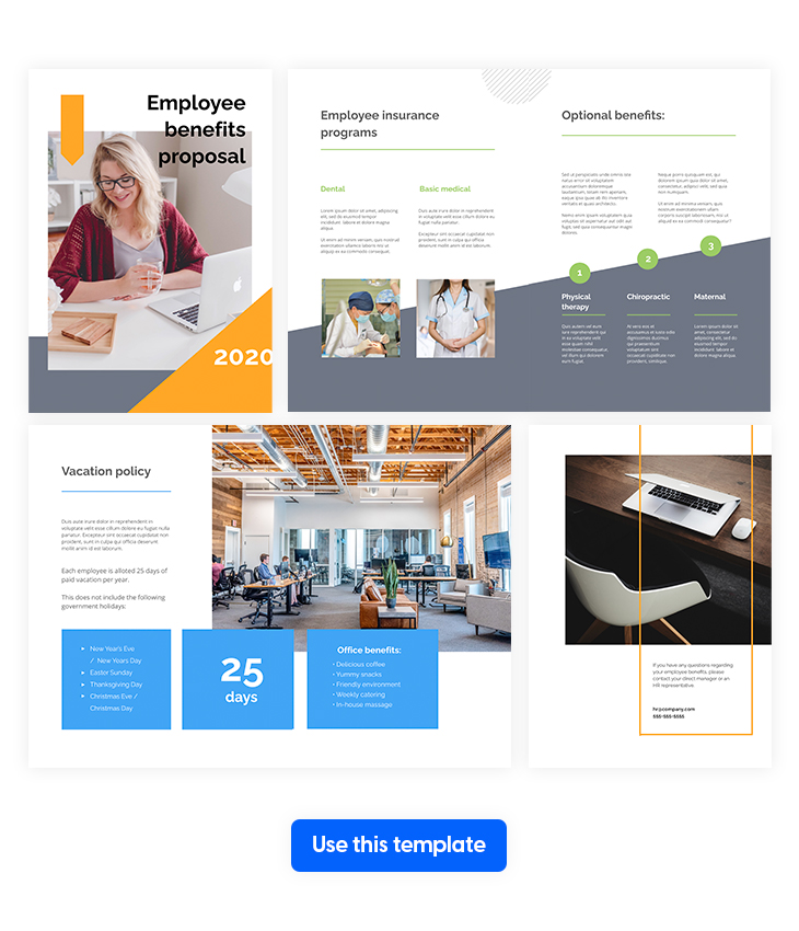 Modern Employee Newsletter Example