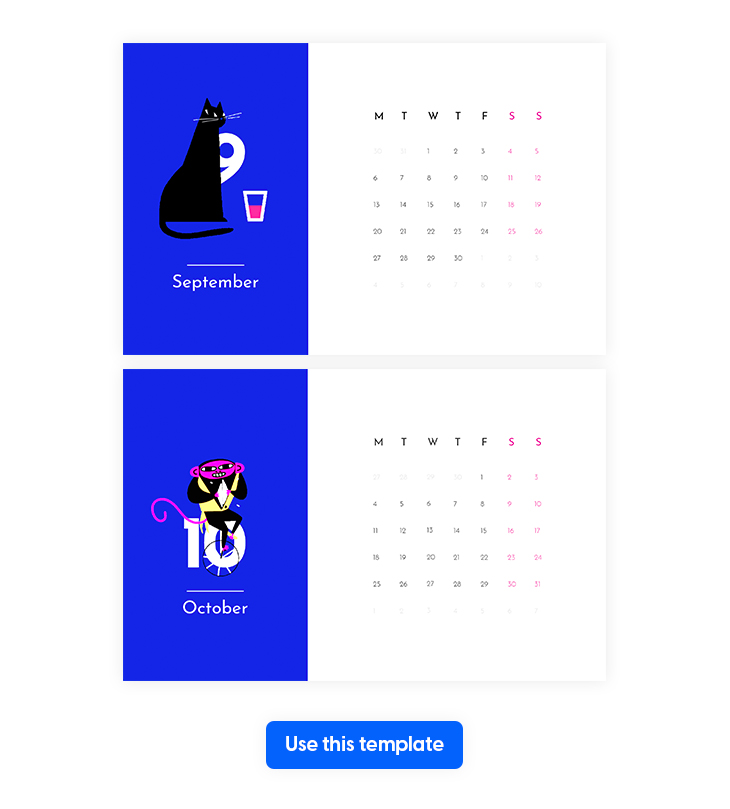 printable yearly calendar template made in flipsnack