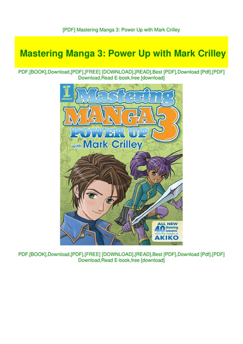 Pdf Mastering Manga 3 Power Up With Mark Crilley