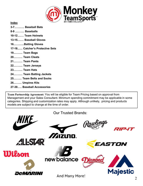 nike baseball team catalog