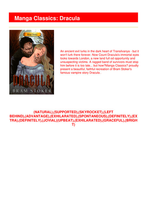 Read E Book Manga Classics Dracula By Stacy King Download File