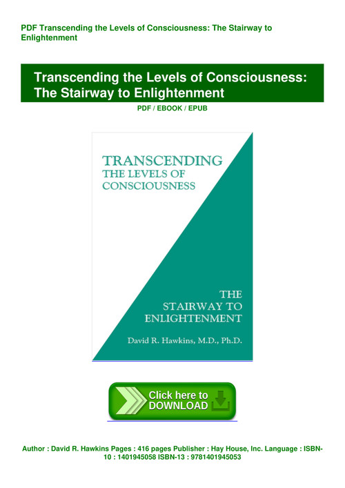 Read Pdf Transcending The Levels Of Consciousness The Stairway To