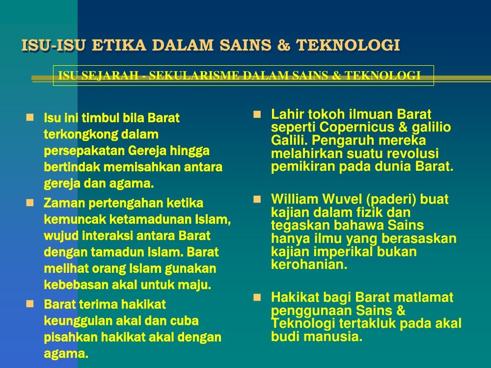 Nota Tam Aa 209 Isu Isu Etika Dalam Sains Teknologi