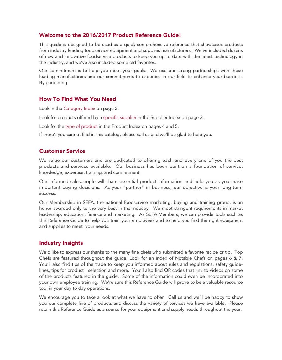 United Restaurant Supply Products Catalog