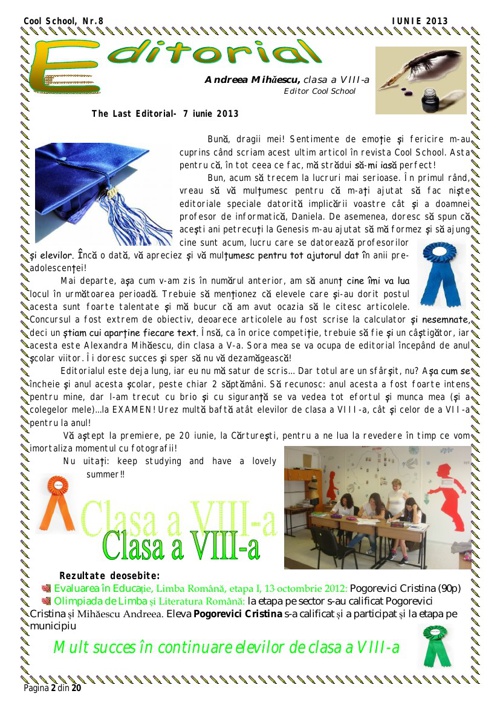 Programa Scolara Educatie Muzicala Clasa A Vii A