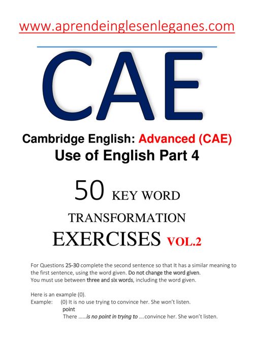 CAE Latest Exam Book