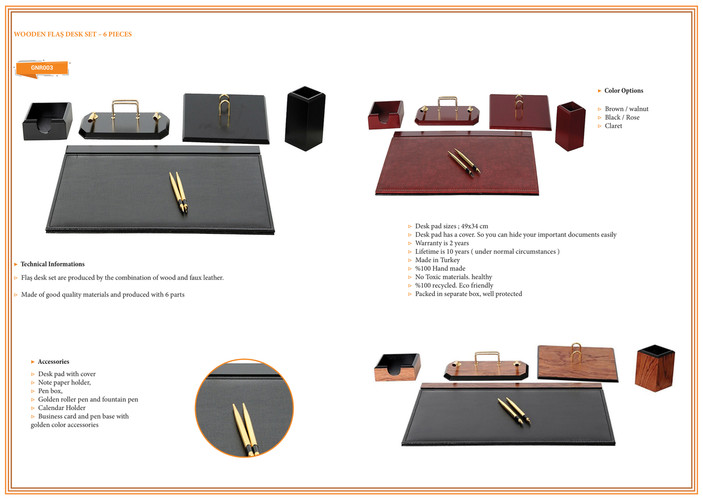 Leather Desk Sets From Turkey Guner Ofis By Muhammed Kocaman