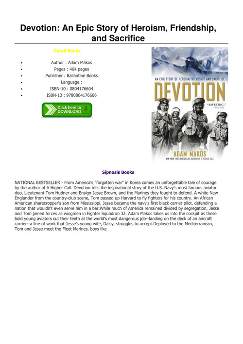 Pdf Download Devotion An Epic Story Of Heroism Friendship And