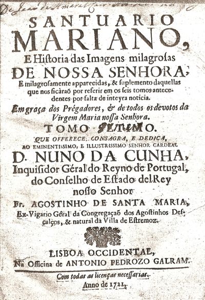 Livro sobre Nossa senhora do Pranto