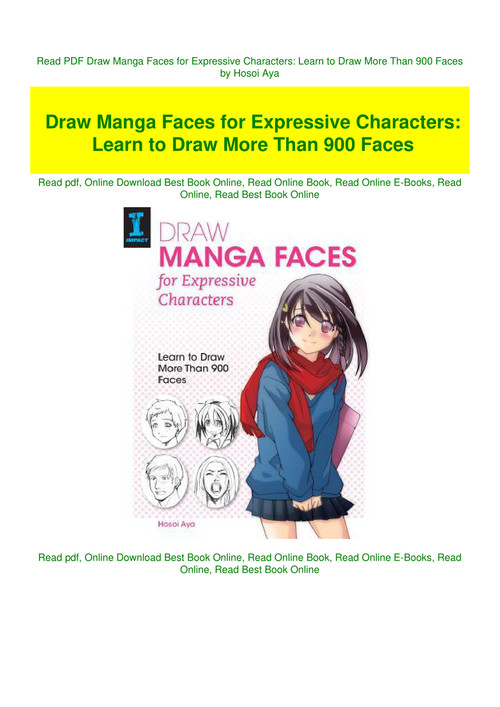Read Pdf Draw Manga Faces For Expressive Characters Learn To Dr