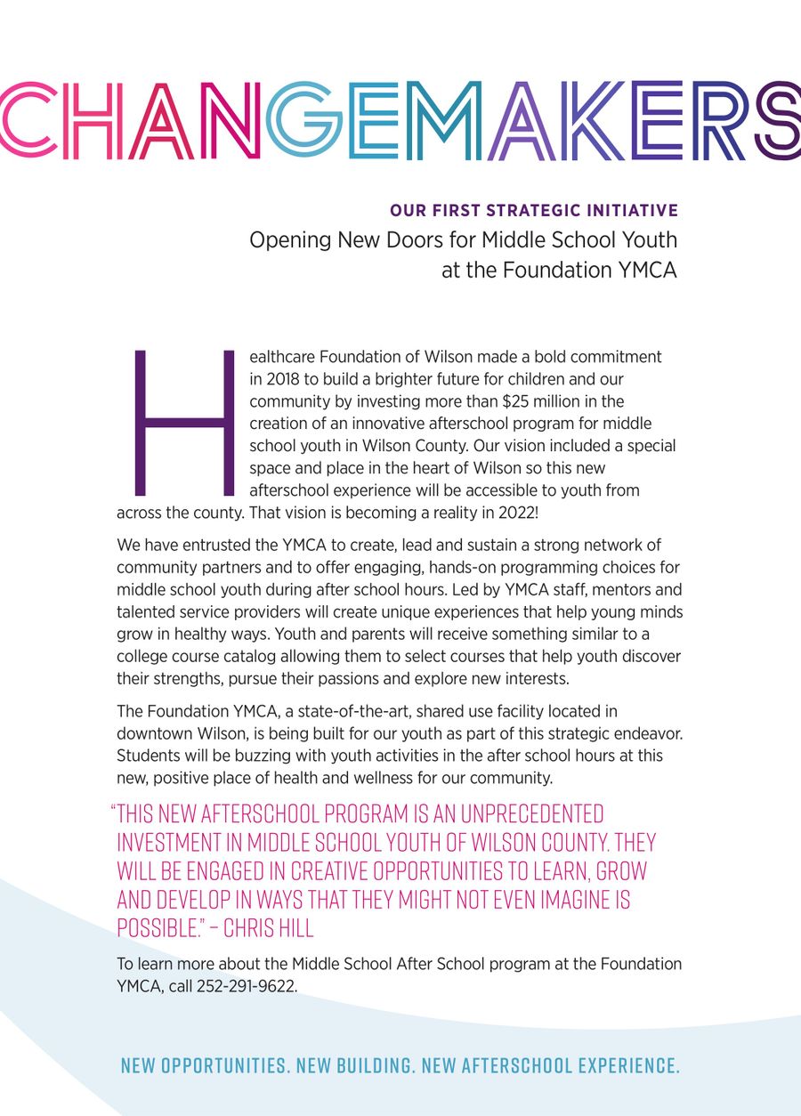 Impact Reports Healthcare Foundation of Wilson