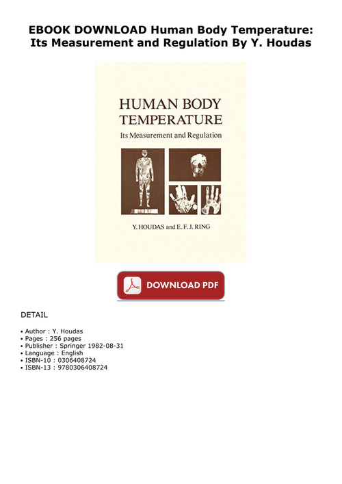 Ebook Download Human Body Temperature Its Measurement And