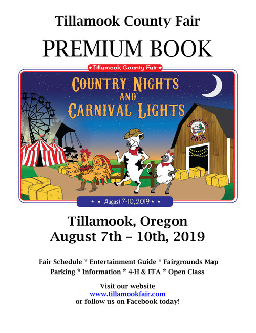 2019 Tillamook County Fair Premium Book - 