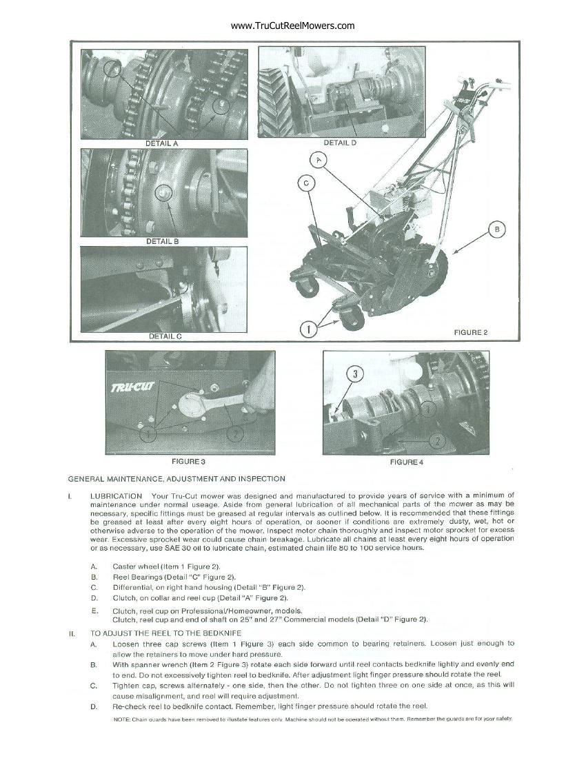 Tru Cut P20 C25 C27 Owners Manual
