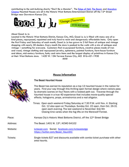 Press Releases Macabre Cinema Haunted Attraction
