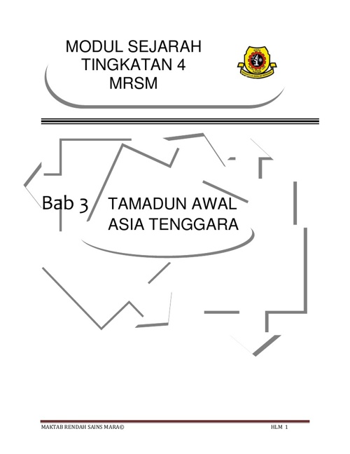 Modul Sejarah Tingkatan 4 Modul Sejarah Tingkatan 4