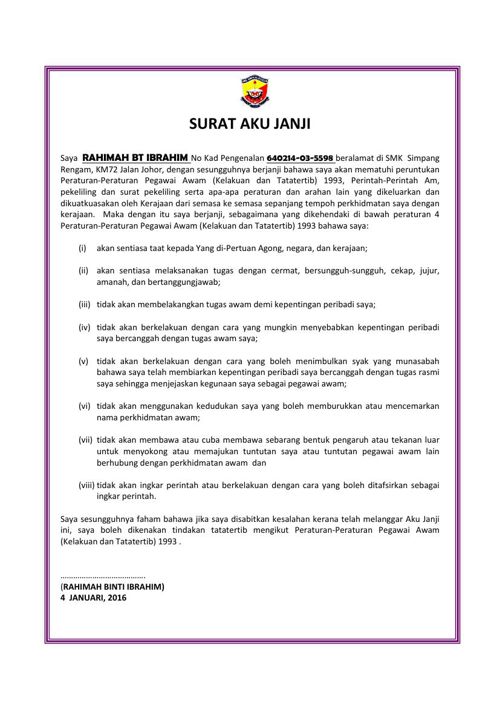 Surat Resmi Dan Surat Tidak Resmi