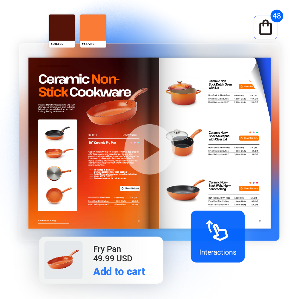 Accessible digital catalog enhanced with AI