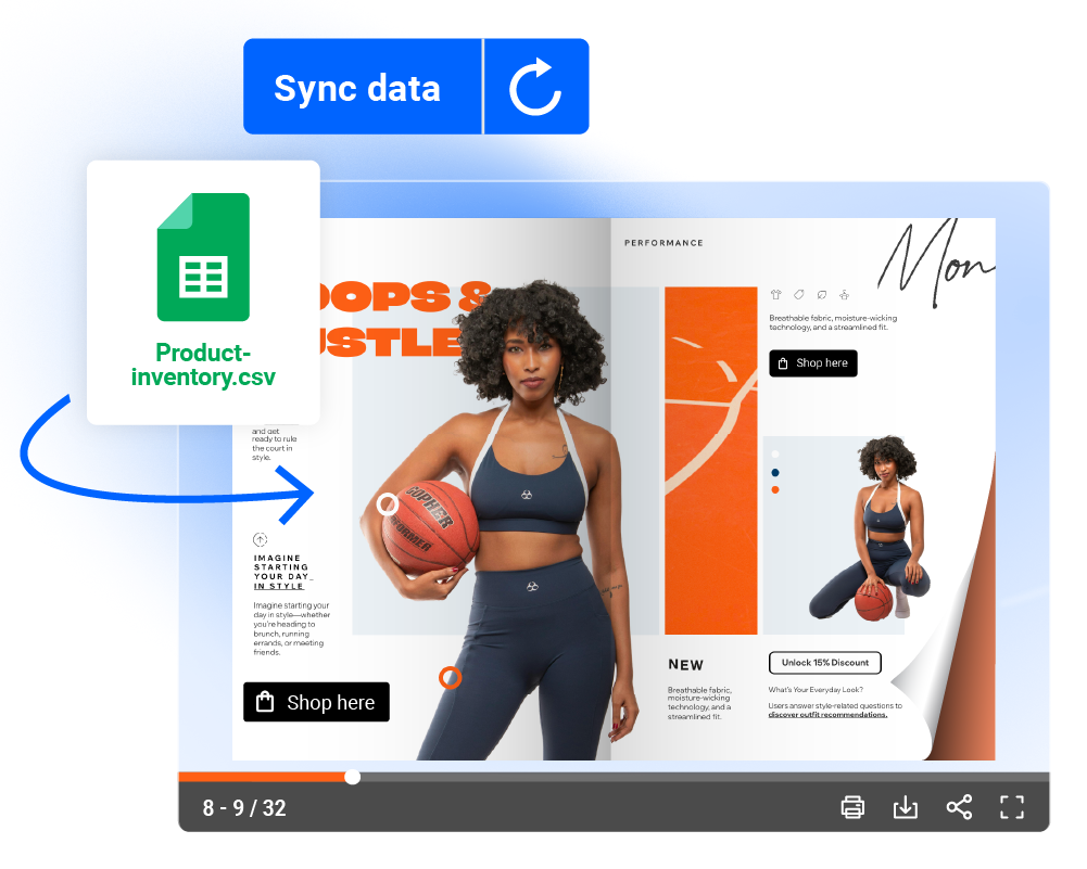 Automation in Flipsnack for product catalogs