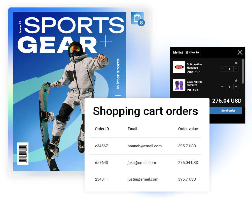 Statistics in Flipsnack for product catalogs