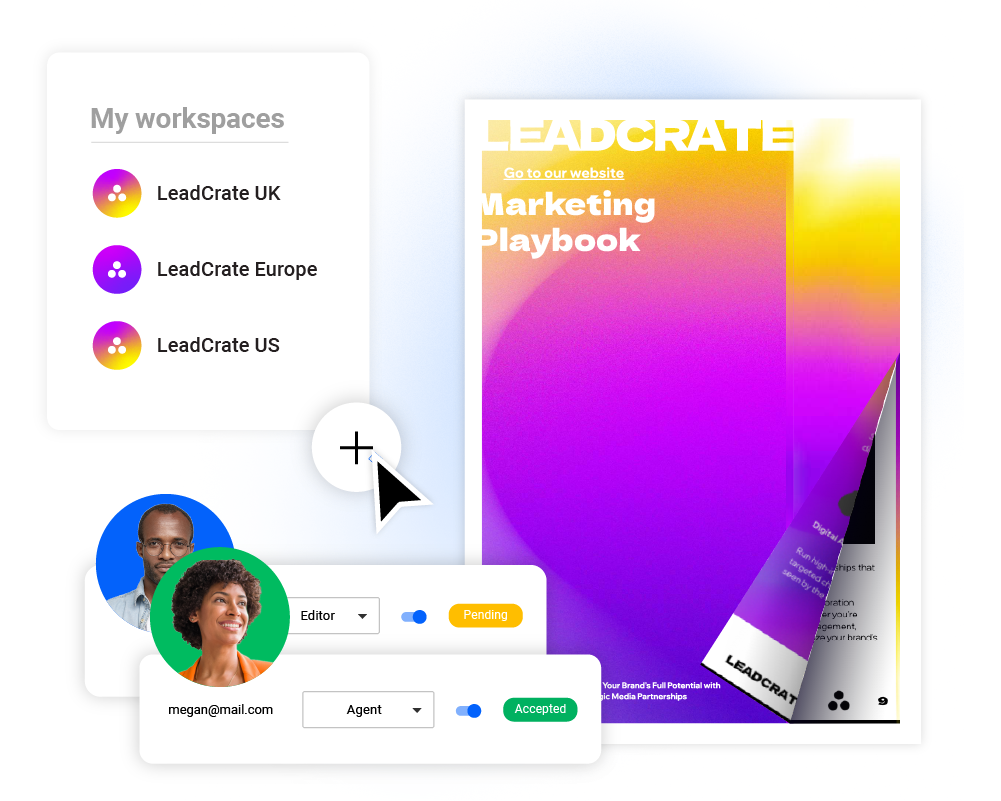 spazi di lavoro e ruoli assegnati ai collaboratori