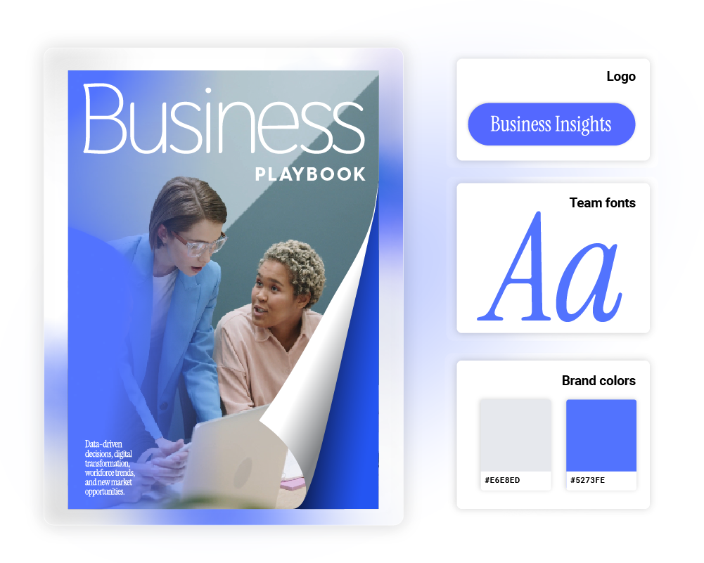 aggiungere logo, caratteri e colori ai playbook per la coerenza del marchio