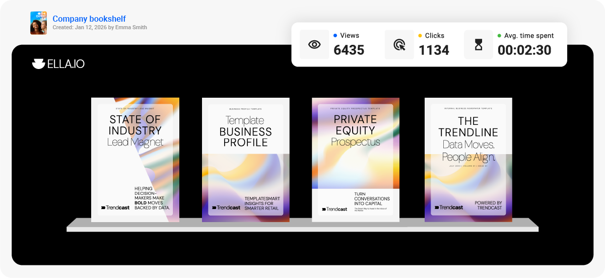 Estante com análises agrupadas