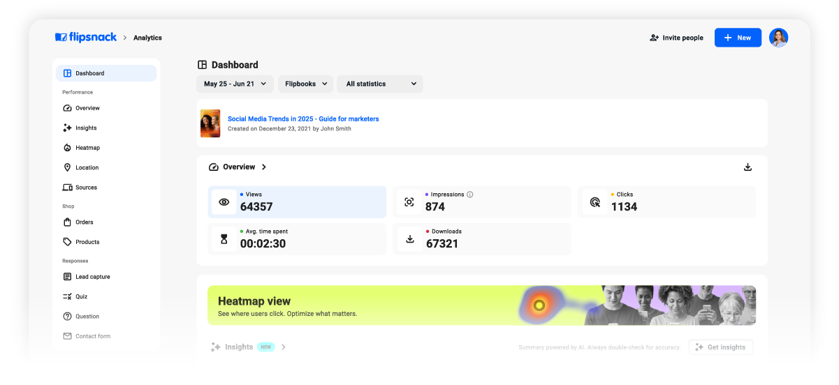 Ícone de visualizações
