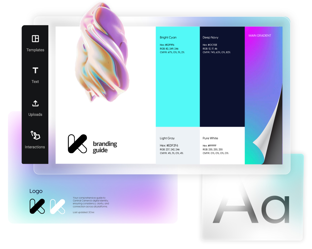 Ejemplo de plantilla digital de libro de marca de Flipsnack