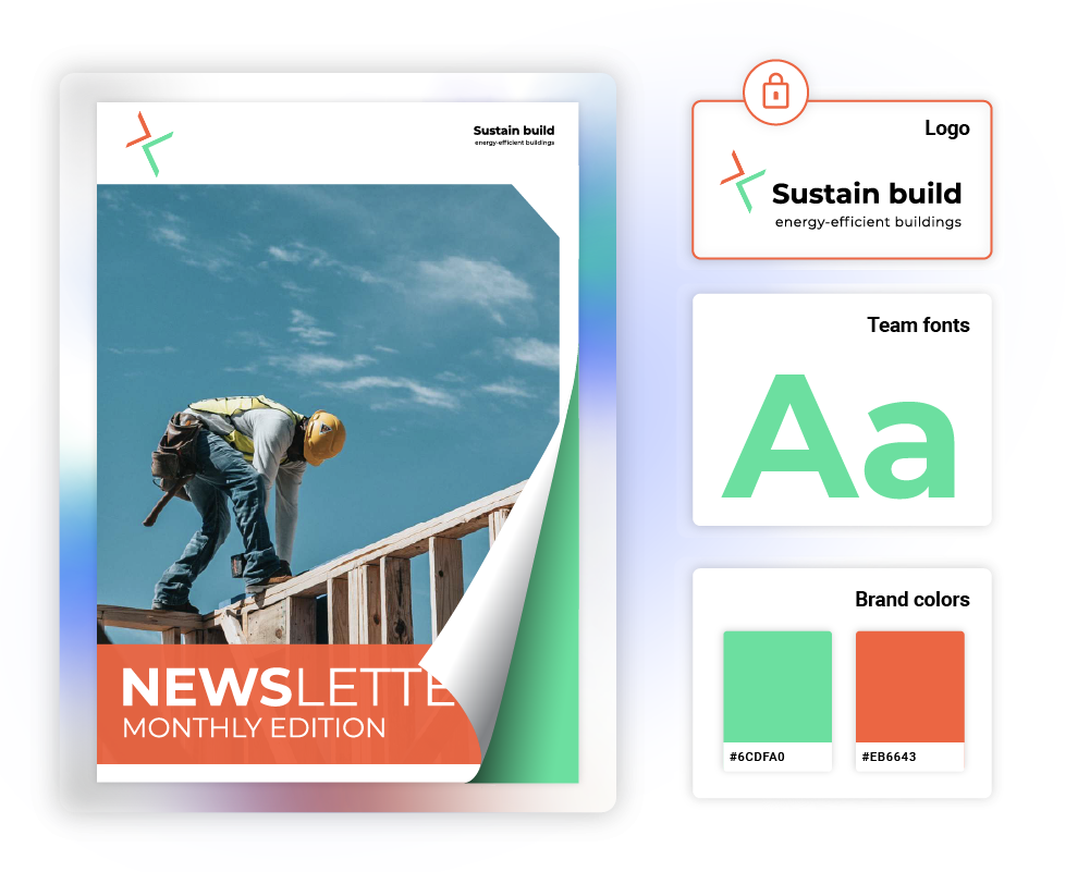 Image of a branded digital newsletter made in Flipsnack