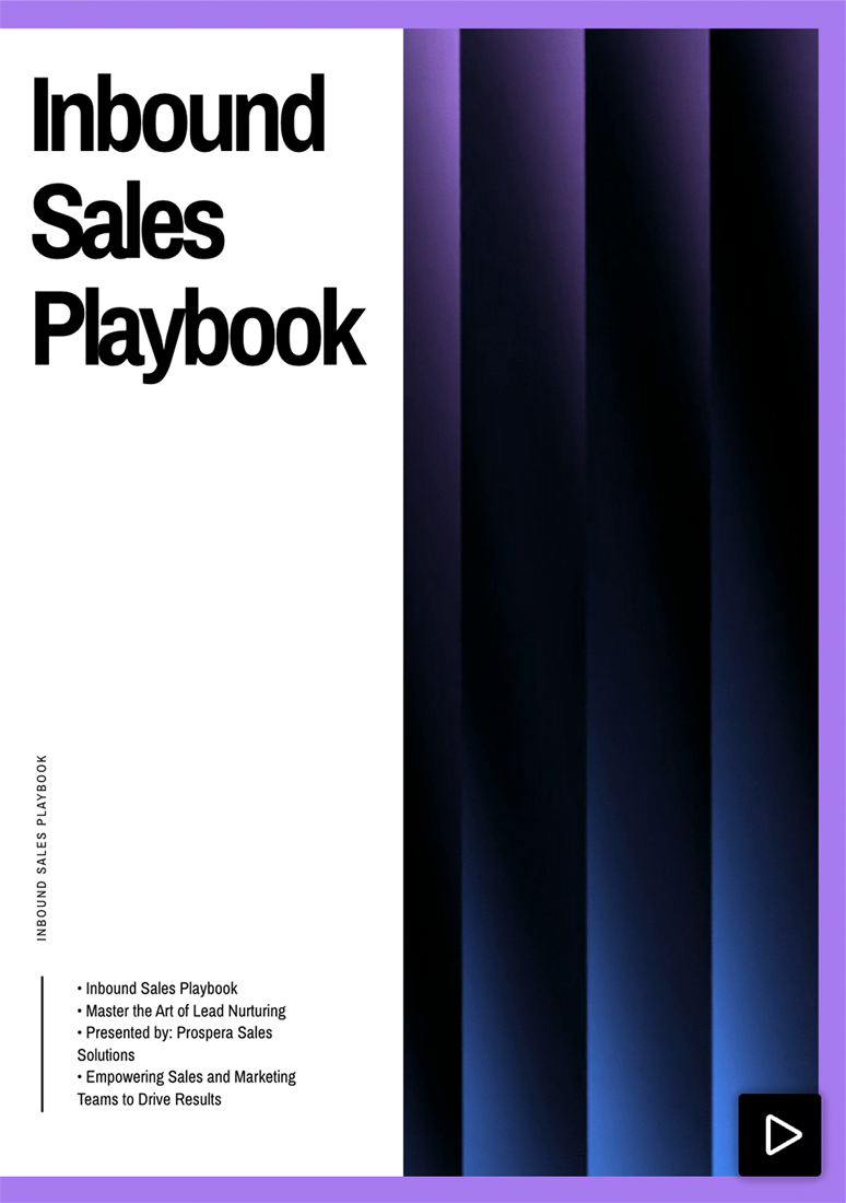 Inbound Sales Playbook Sample