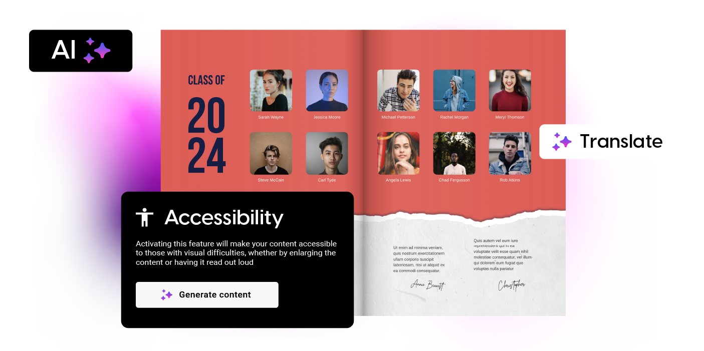 Annuaire numérique accessible amélioré par l'IA