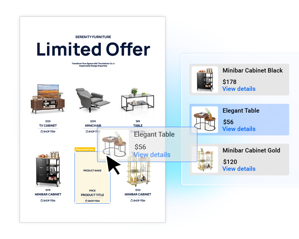 Automazione drag-and-drop in Flipsnack