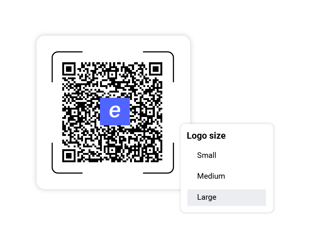 Personalize PDF QR code with your own branding elements in Flipsnack.