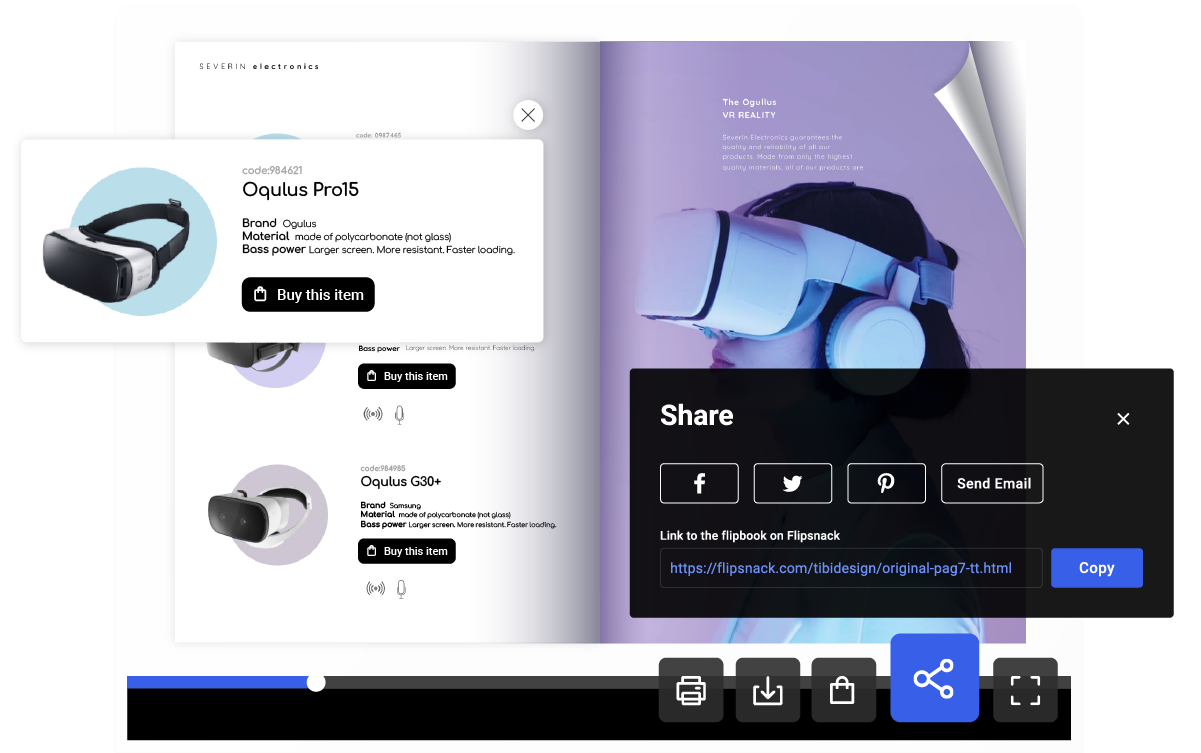 Interaktiver Produktkatalog erstellt mit Flipsnack