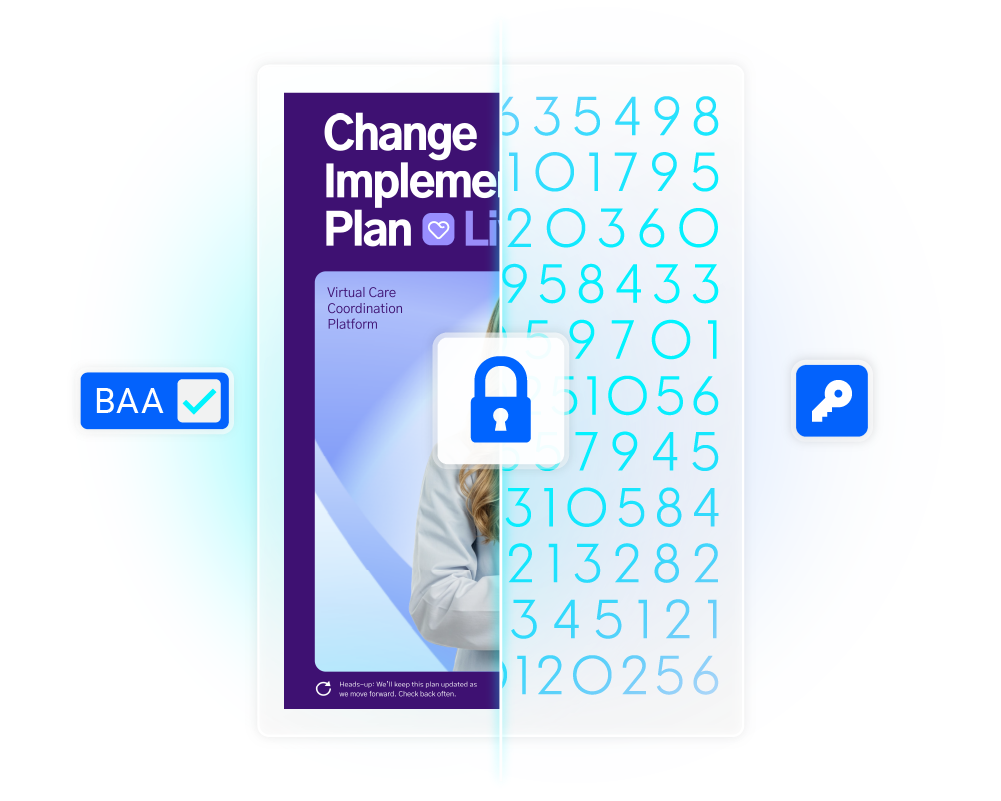 Healthcare flipbook presented with no cookies, with built-in encryption and access controls