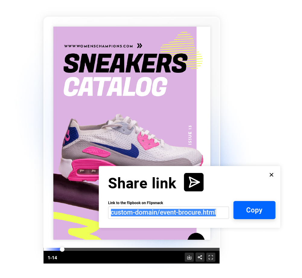 Share PDFs online with a public URL for instant access. No downloads or attachments needed with Flipsnack's direct link PDF hosting.