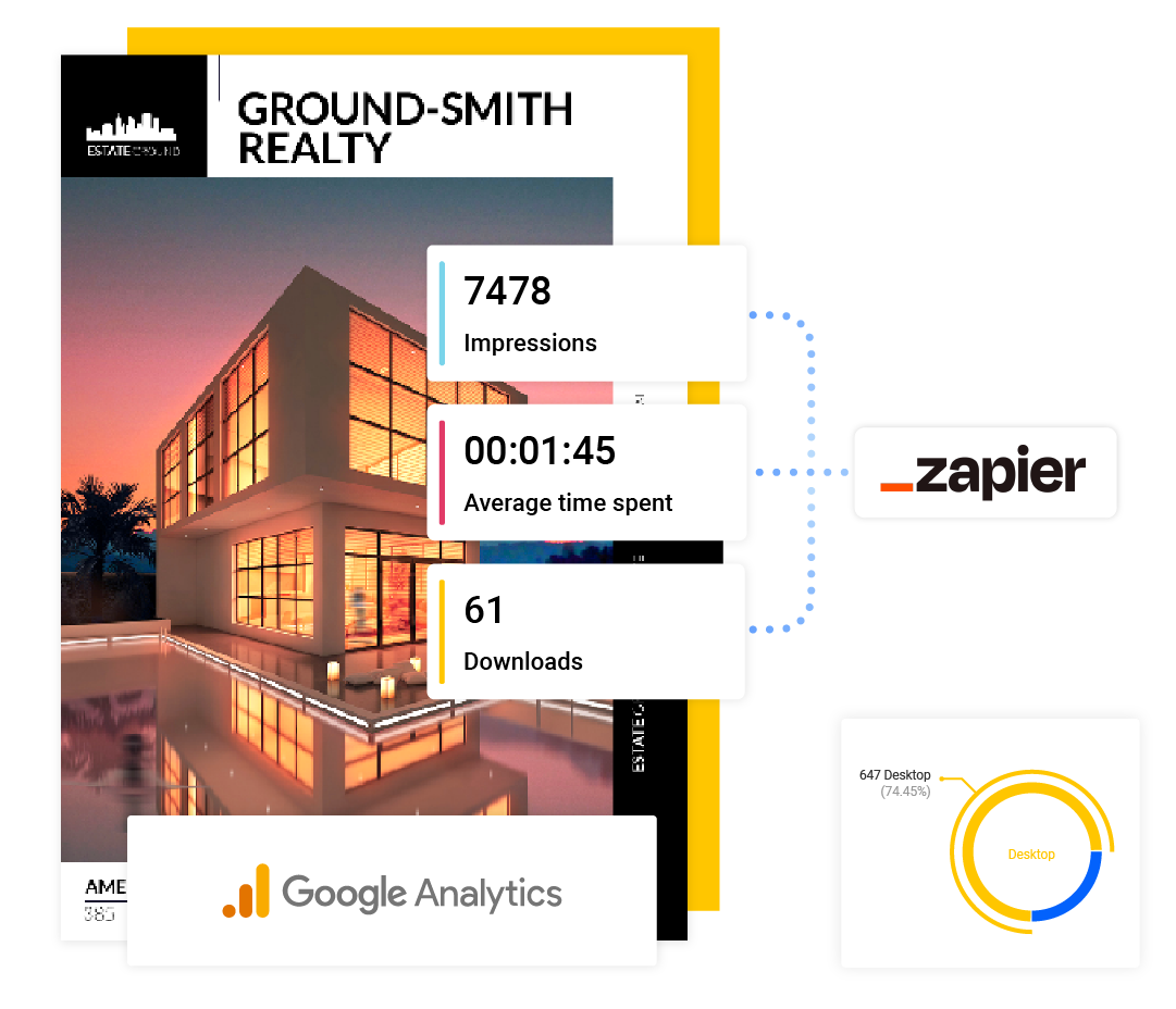 Brochure statistics available in Flipsnack’s Design Studio