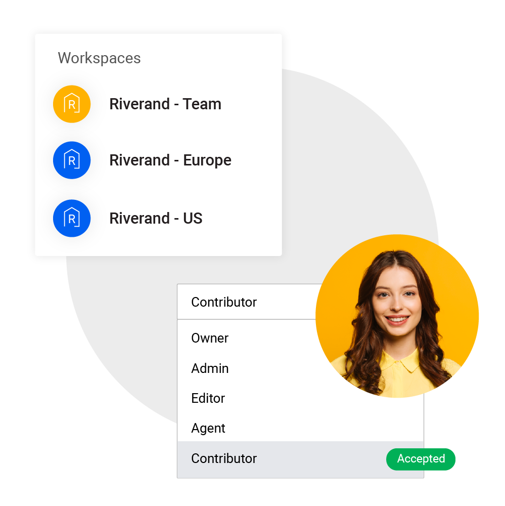 Funcionalidades de compañeros de equipo y espacios de trabajo en Flipsnack