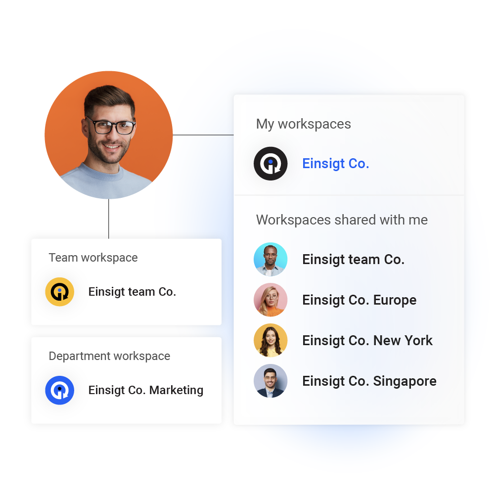 Host PDFs in Flipsnack, use dedicated workspaces and collaborate securely on documents.
