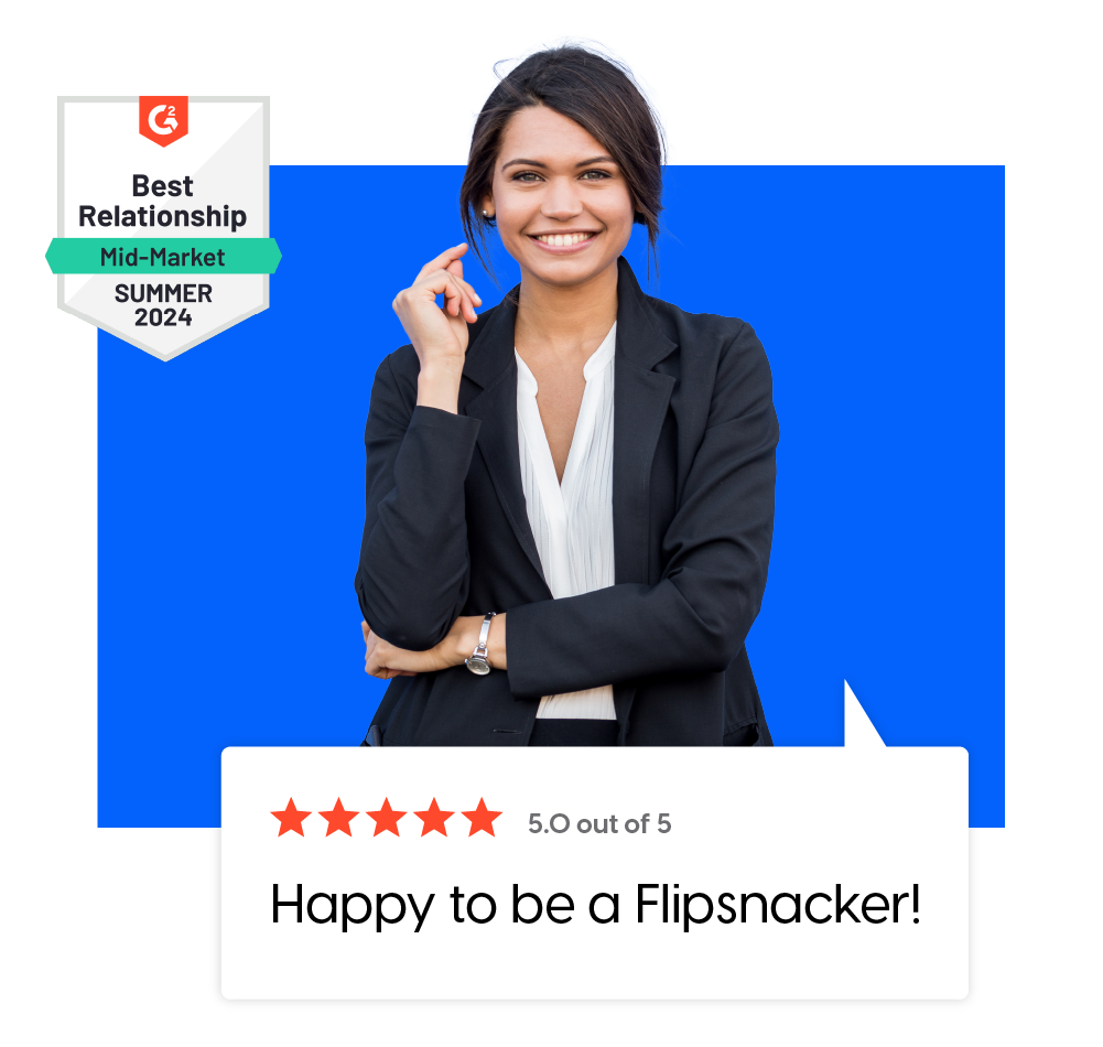 Flipsnack reviews on G2 platform