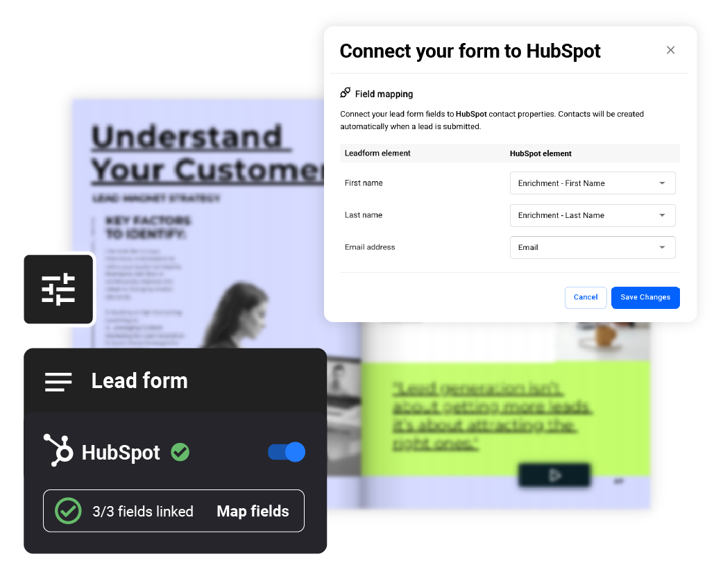 HubSpot and Flipsnack integration