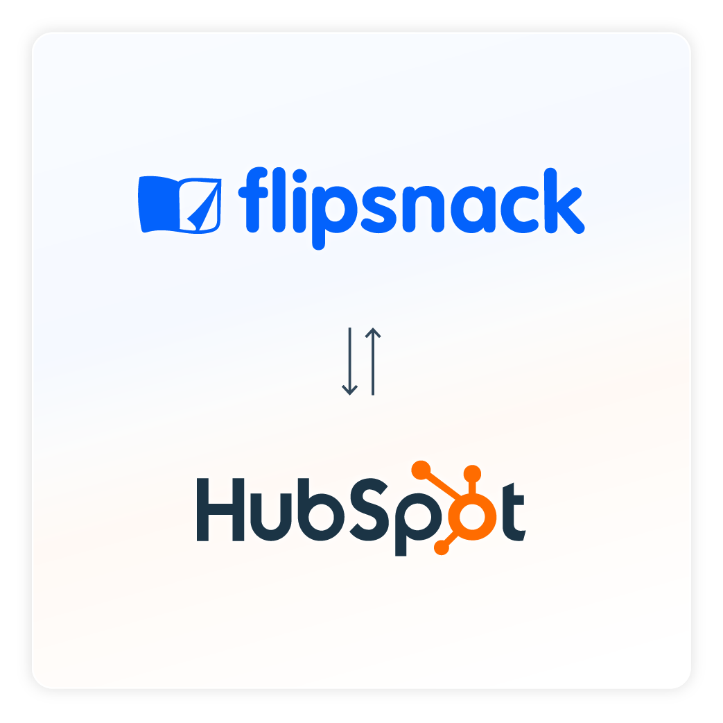 HubSpot and Flipsnack integration