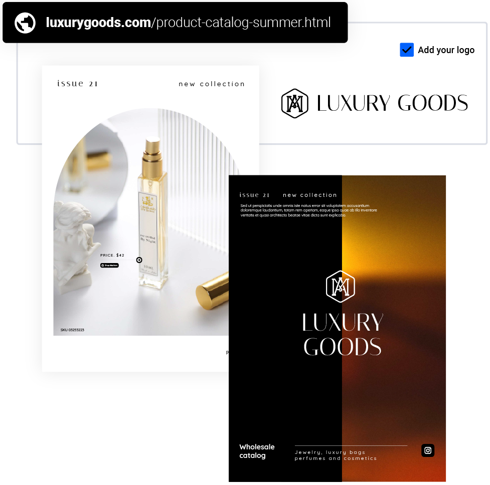 caratteristiche di brandizzazione per flipbook